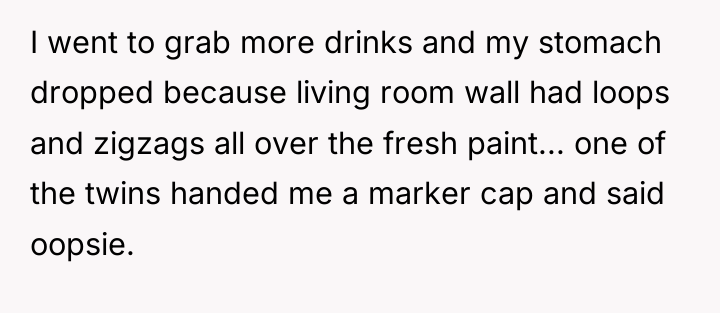 I went to grab more drinks and my stomach dropped...