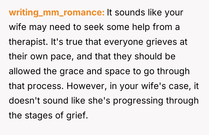 writing_mm_romance It sounds like your wife may need to seek...