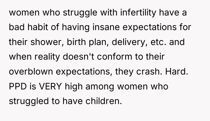 women who struggle with infertility have a bad habit of...