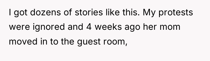 I got dozens of stories like this. My protests were...