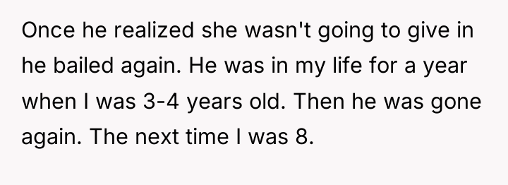 Once he realized she wasn't going to give in he...