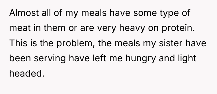 Almost all of my meals have some type of meat...