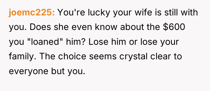 joemc225 You're lucky your wife is still with you. Does...