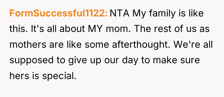 FormSuccessful1122 NTA My family is like this. It's all about...
