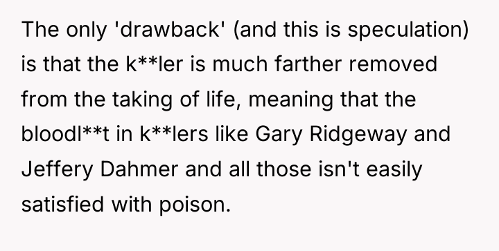 The only 'drawback' (and this is speculation) is that the...