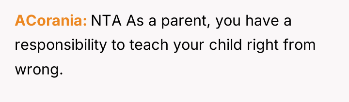 ACorania NTA As a parent, you have a responsibility to...