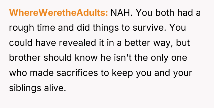 WhereWeretheAdults NAH. You both had a rough time and did...