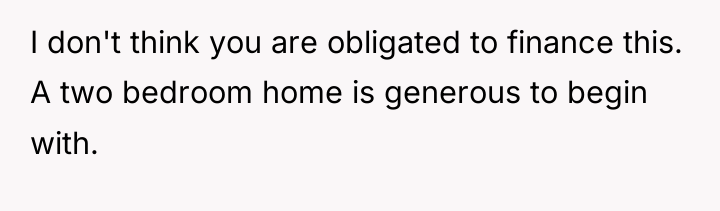 I don't think you are obligated to finance this. A...
