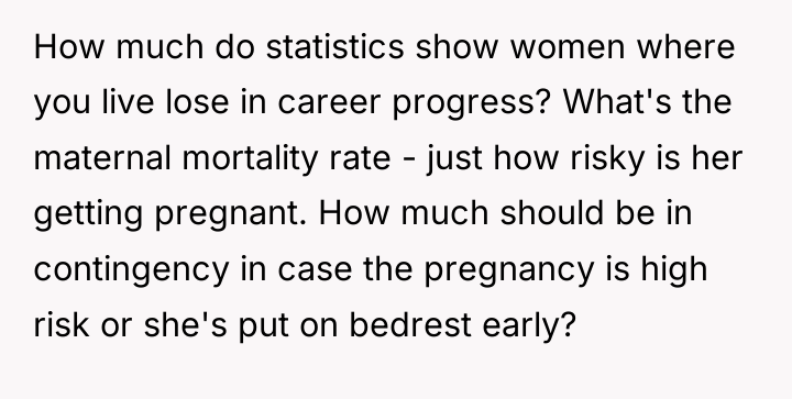 How much do statistics show women where you live lose...