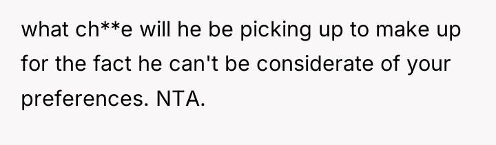 what ch**e will he be picking up to make up...