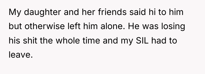 My daughter and her friends said hi to him but...