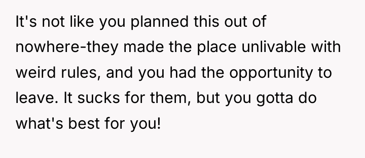 It's not like you planned this out of nowhere-they made...