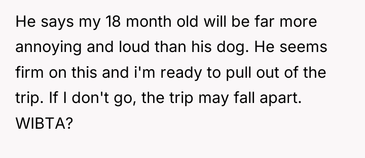 He says my 18 month old will be far more...