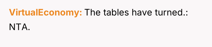 VirtualEconomy The tables have turned.: NTA.