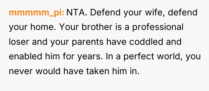 mmmmm_pi NTA. Defend your wife, defend your home. Your brother...