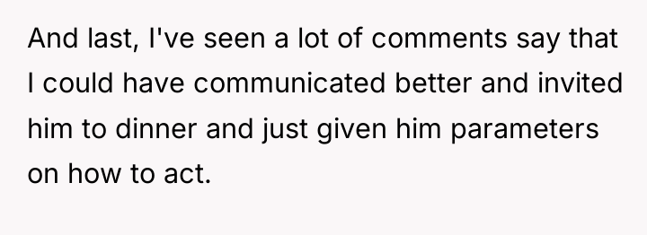 And last, I've seen a lot of comments say that...
