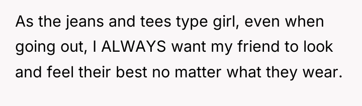 As the jeans and tees type girl, even when going...