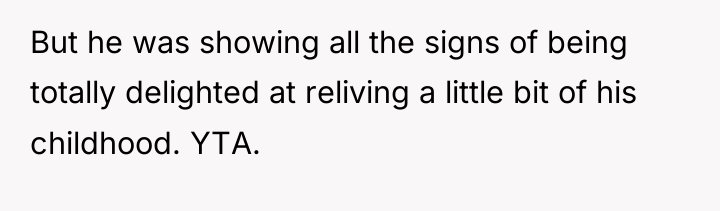 But he was showing all the signs of being totally...