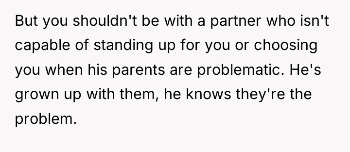 But you shouldn't be with a partner who isn't capable...