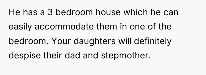 He has a 3 bedroom house which he can easily...