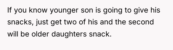If you know younger son is going to give his...