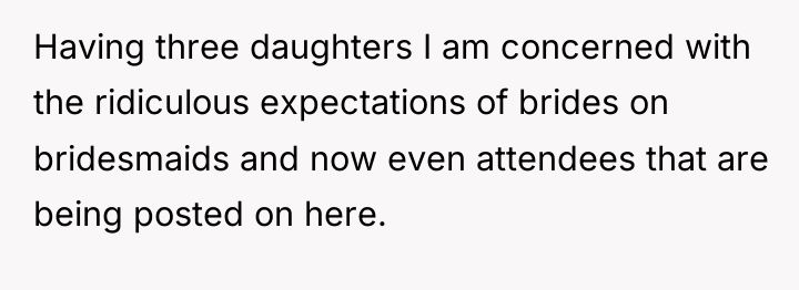 Having three daughters I am concerned with the ridiculous expectations...