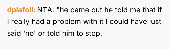 dplafoll NTA. "he came out he told me that if...