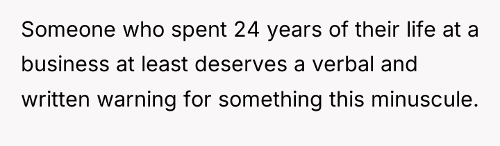 Someone who spent 24 years of their life at a...