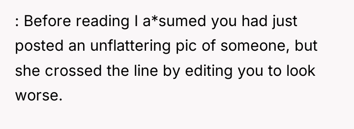 : Before reading I a*sumed you had just posted an...
