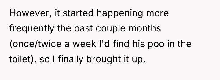 However, it started happening more frequently the past couple months...