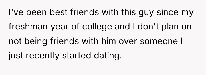 I've been best friends with this guy since my freshman...