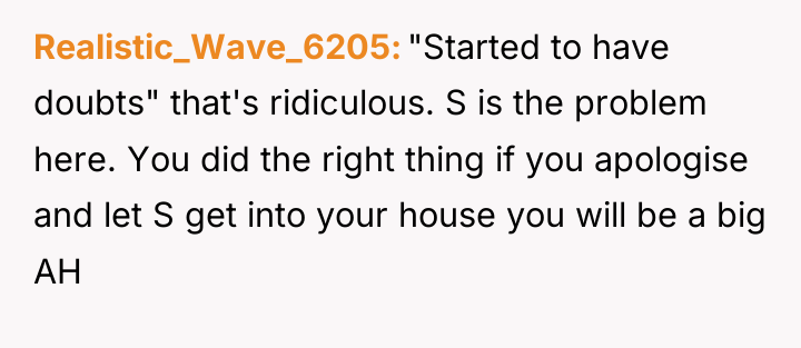 Realistic_Wave_6205 "Started to have doubts" that's ridiculous. S is the...