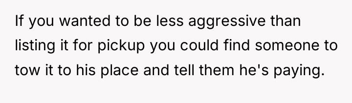If you wanted to be less aggressive than listing it...