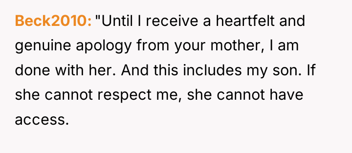 Beck2010 "Until I receive a heartfelt and genuine apology from...