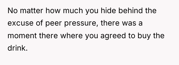 No matter how much you hide behind the excuse of...