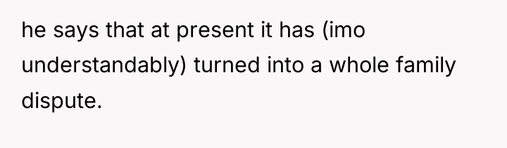 he says that at present it has (imo understandably) turned...
