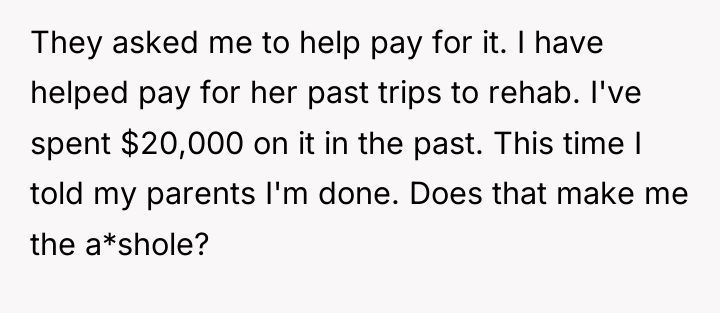 They asked me to help pay for it. I have...