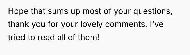 Hope that sums up most of your questions, thank you...