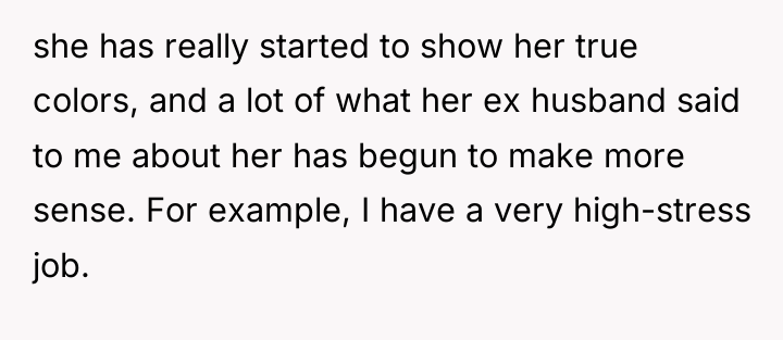 she has really started to show her true colors, and...