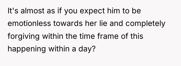 It's almost as if you expect him to be emotionless...