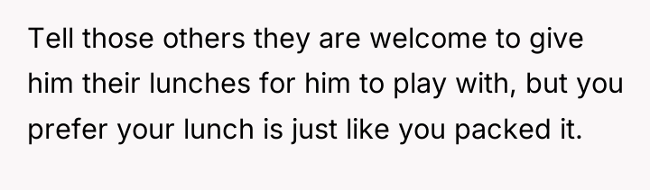 Tell those others they are welcome to give him their...
