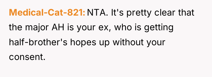 Medical-Cat-821 NTA. It's pretty clear that the major AH is...