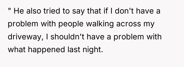 " He also tried to say that if I don't...