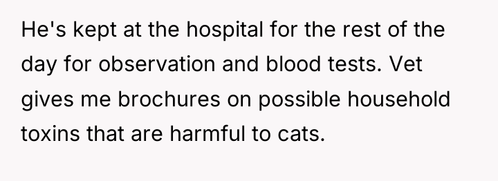 He's kept at the hospital for the rest of the...