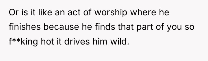Or is it like an act of worship where he...