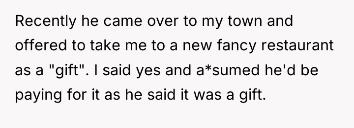 Recently he came over to my town and offered to...