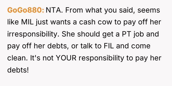 GoGo880 NTA. From what you said, seems like MIL just...