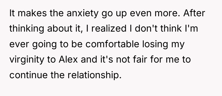 It makes the anxiety go up even more. After thinking...