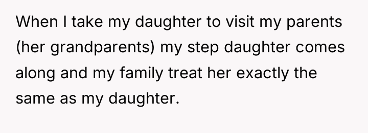 When I take my daughter to visit my parents (her...