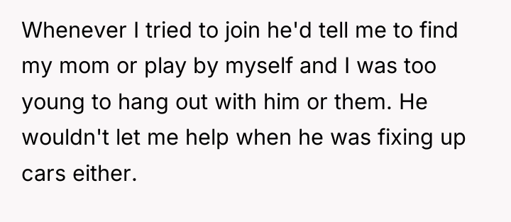 Whenever I tried to join he'd tell me to find...